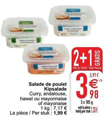 Cora Salade de poulet kipsalade aanbieding