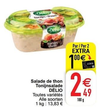 Cora Salade de thon tonijnsalade délio aanbieding
