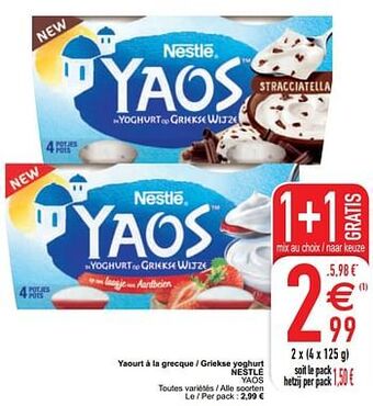 Cora Yaourt à la grecque - griekse yoghurt nestlé yaos aanbieding
