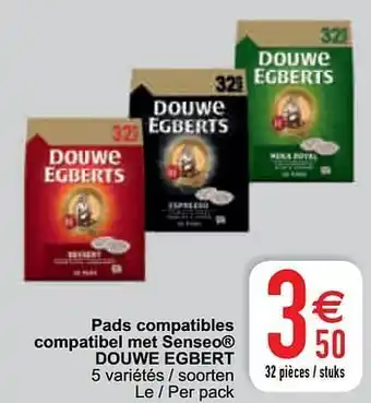 Cora Pads compatibles compatibel met senseo douwe egbert aanbieding