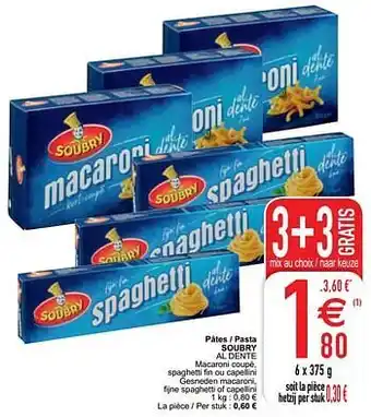 Cora Pâtes - pasta soubry al dente aanbieding