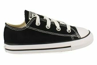Berca Shoes Converse Sneaker Laag Jongens/meisjes Canvas - Zwart aanbieding
