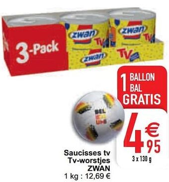 Cora Saucisses tv tv-worstjes zwan aanbieding