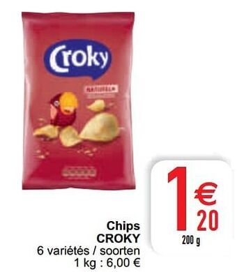 Cora Chips croky aanbieding