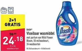 ALDI Vloeibaar wasmiddel aanbieding