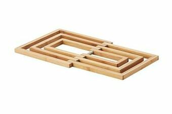 Makro Point-Virgule Panonderzetter 19 x 19 x 1,2 cm bamboe aanbieding