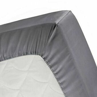 Leen Bakker Cinderella hoeslaken - antraciet - 90x200/210 cm - Leen Bakker aanbieding