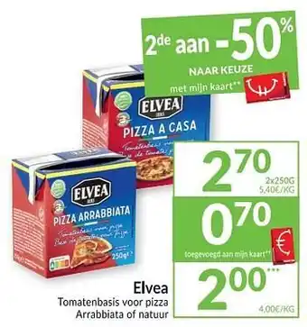 Intermarché Elvea tomatenbasis voor pizza arrabbiata of natuur aanbieding