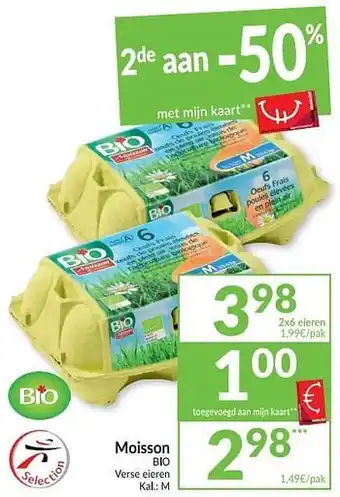 Moisson bio verse eieren