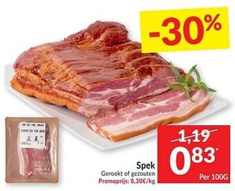Intermarché Spek gerookt of gezouten aanbieding