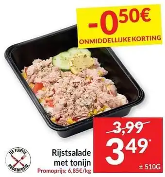 Rijstsalade met tonijn