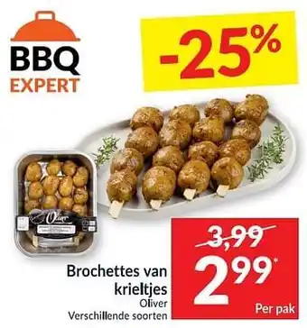 Intermarché Brochettes van krieltjes aanbieding