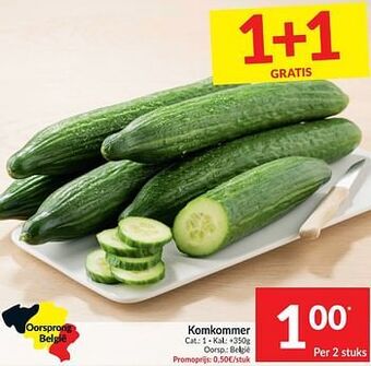 Intermarché Komkommer aanbieding