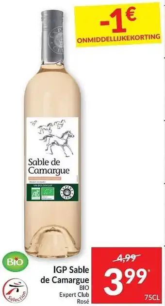 Intermarché Igp sable de camargue bio expert club rosé aanbieding