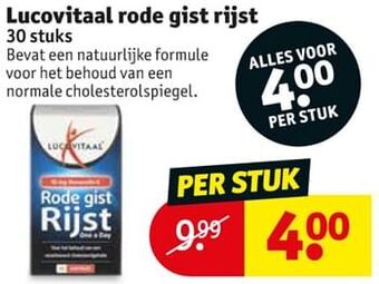 Kruidvat Lucovitaal rode gist rijst aanbieding