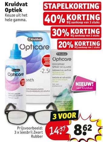 Kruidvat Leesbril zwart rubber aanbieding