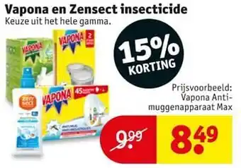 Kruidvat Vapona antimuggenapparaat max aanbieding