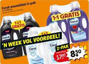 Kruidvat Coral wasmiddel aanbieding