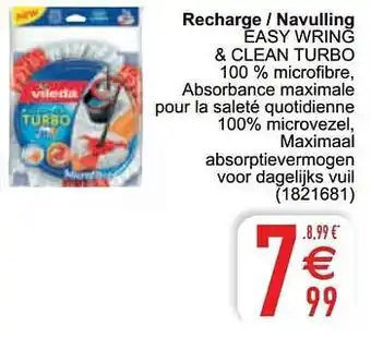 Cora Recharge - navulling easy wring + clean turbo aanbieding