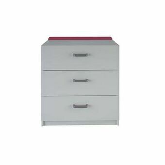 Leen Bakker Demeyere ladekast Reverso 3 lades - wit - 83,7x77,2x40,5 cm - Leen Bakker aanbieding