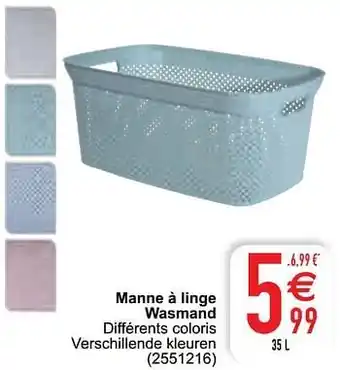 Cora Manne à linge wasmand aanbieding