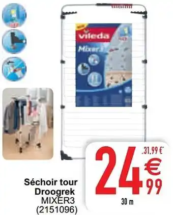 Cora Séchoir tour droogrek mixer3 aanbieding