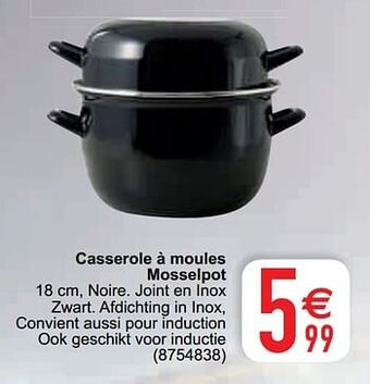 Casserole à moules mosselpot