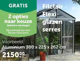 AVEVE Aluminium 300 x 225 x 262 cm aanbieding