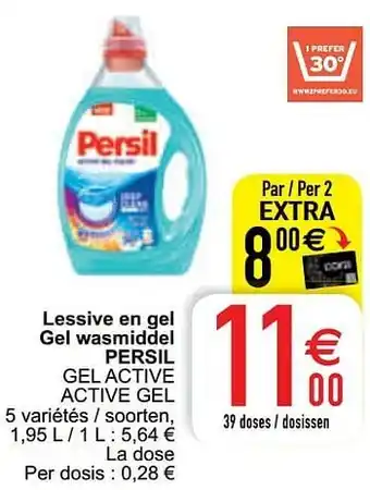 Cora Lessive en gel gel wasmiddel persil gel active active gel aanbieding