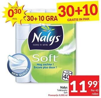 Intermarché Nalys toiletpapier soft aanbieding