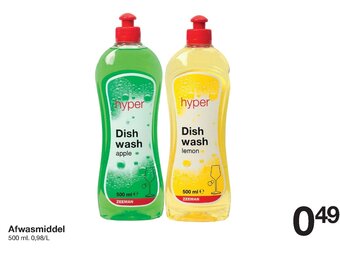 Zeeman Afwasmiddel 500ml aanbieding