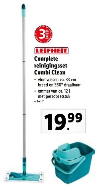 Lidl Complete reinigingsset combi clean aanbieding