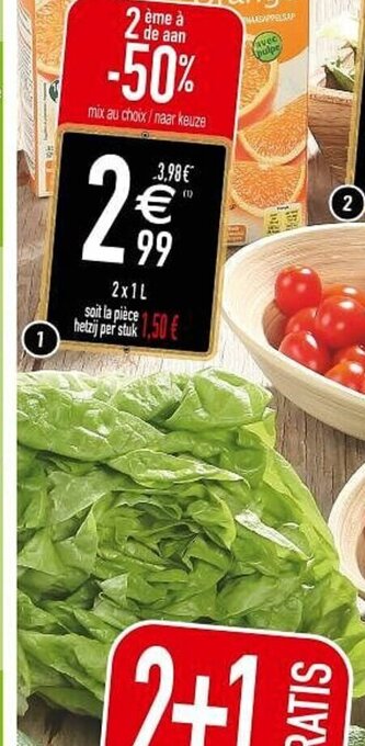 Cora Jus frais / vers sap aanbieding