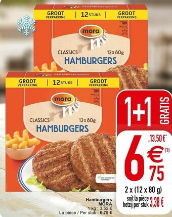 Cora Hamburgers mora aanbieding