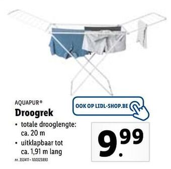 Lidl Droogrek aanbieding