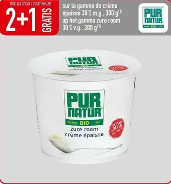 Cora Sur la gamme de creme epaisse 30% mg 300g op het gamma zure room 30% v.g. 300g aanbieding