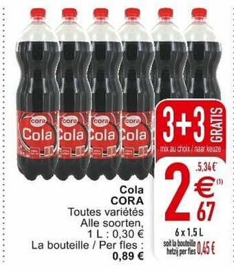 Cora Cola aanbieding