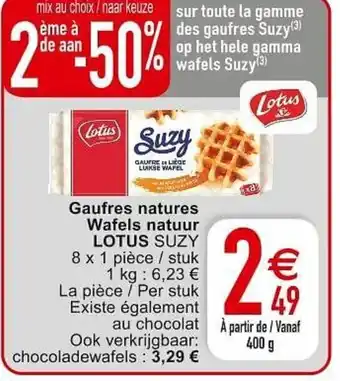 Cora Gaufres natures wafels natuur 400g aanbieding