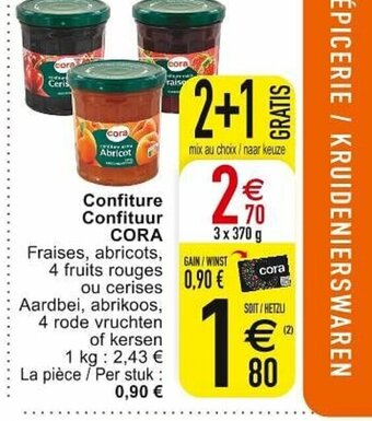 Cora Confiture confituur aanbieding