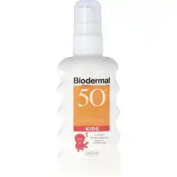 Albert Heijn Biodermal Kids spray spf50 aanbieding