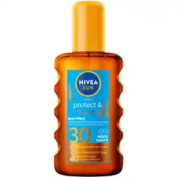 Albert Heijn Nivea Sun Protect & bronze zonnespray spf30 aanbieding