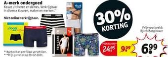 Kruidvat Björn borg boxer aanbieding