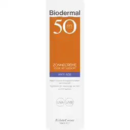 Albert Heijn Biodermal Zonnecremé voor het gezicht spf50+ aanbieding