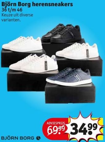 Kruidvat Björn borg herensneakers aanbieding