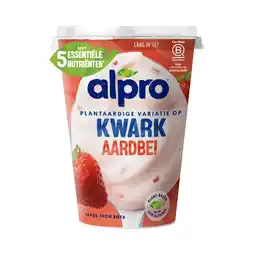Albert Heijn Alpro Plantaardige variatie op kwark aardbei aanbieding