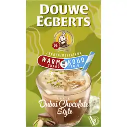 Albert Heijn Douwe Egberts Dubai chocolate style oploskoffie aanbieding