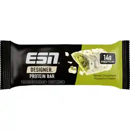 Albert Heijn ESN Designer protein bar chocolate pistachio aanbieding