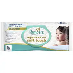 Albert Heijn Pampers Aqua soft touch baby wipes aanbieding