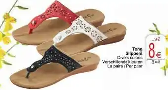Cora Tong slippers aanbieding