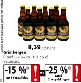 Colruyt Grimbergen blond aanbieding